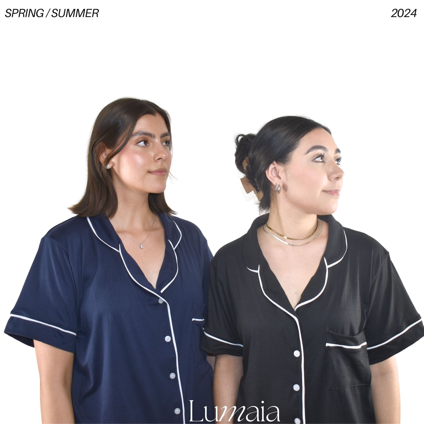 Pijama Azul Marino Pantalón Mujer