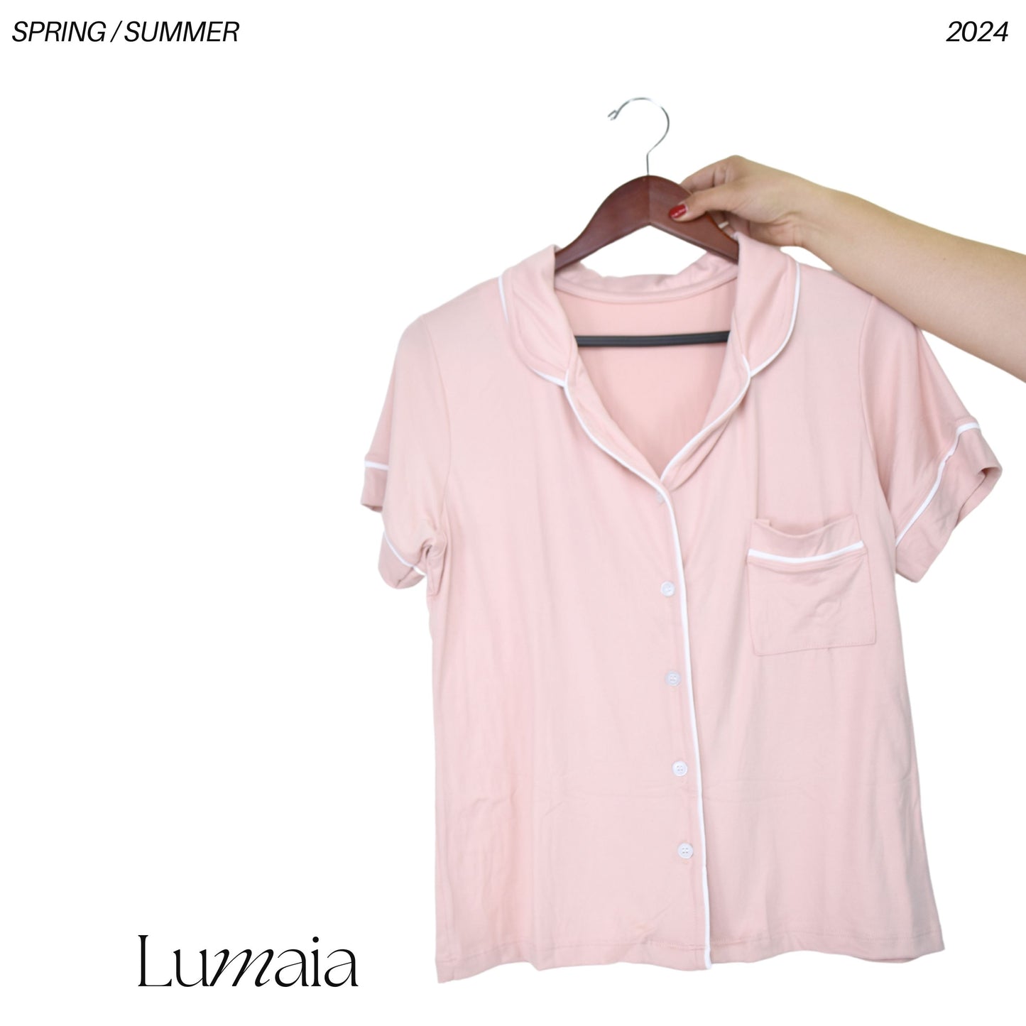 Pijama Short Rosa Palo
