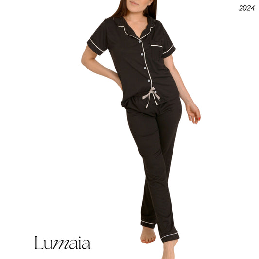 Pijama Pantalón Negra
