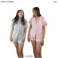 Pijama Gris Short Mujer