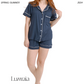 Pijama Short Azul Marino Mujer